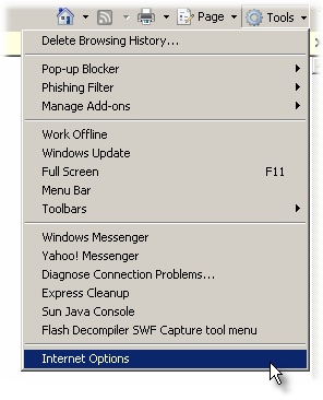 Internet Options